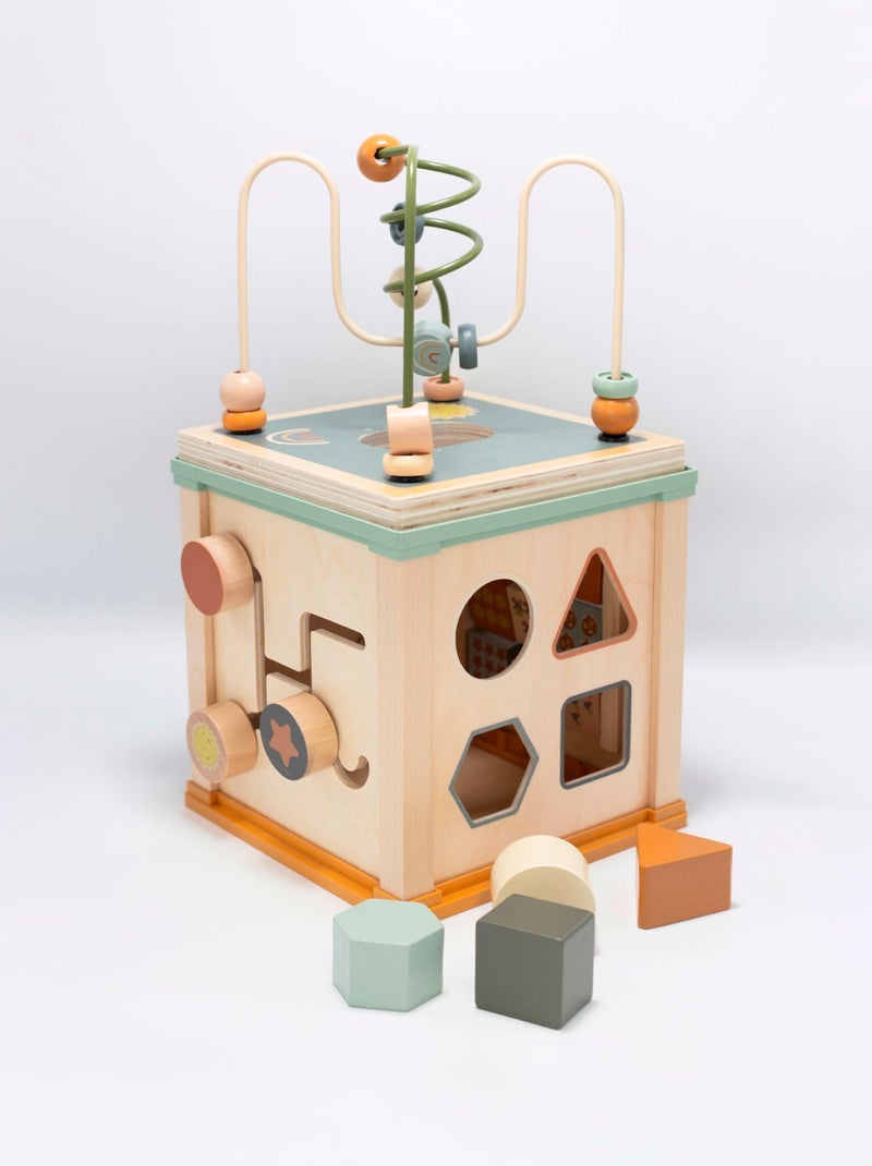 Cube d'activité en bois Multicolore - Kiabi
