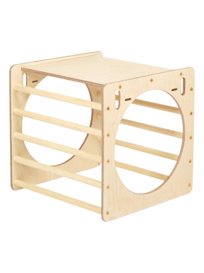 Cube d'activité en bois naturel Beige - Kiabi