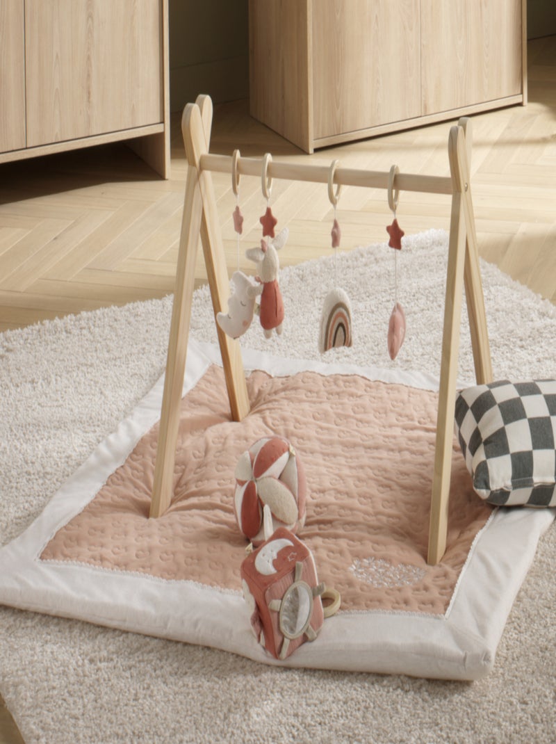 Cube d'activités bébé en coton bio - SAUTHON Rose - Kiabi