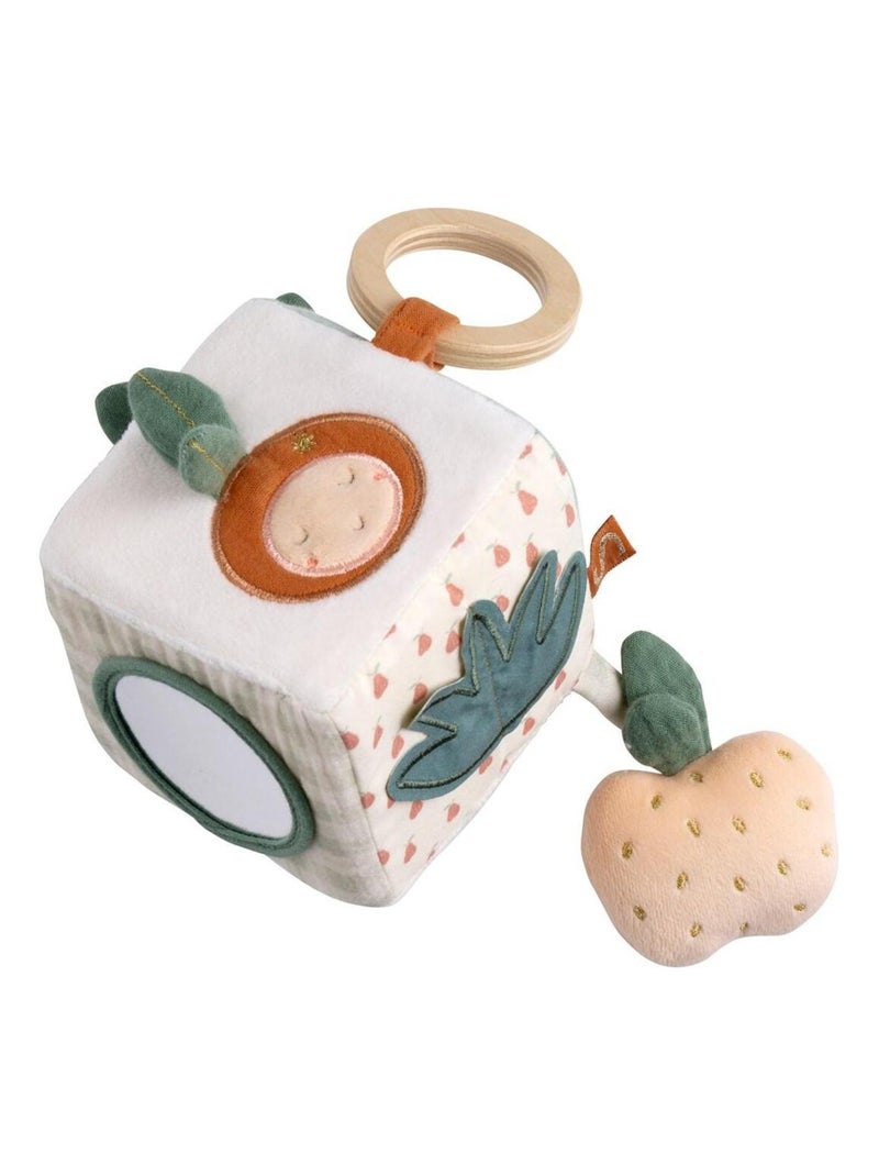 Cube d'activités bébé en velours - Blanc - Kiabi