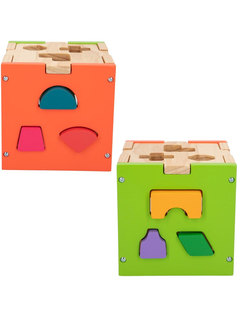 Cube d'activités en bois avec pièces de montage WOOMAX N/A - Kiabi