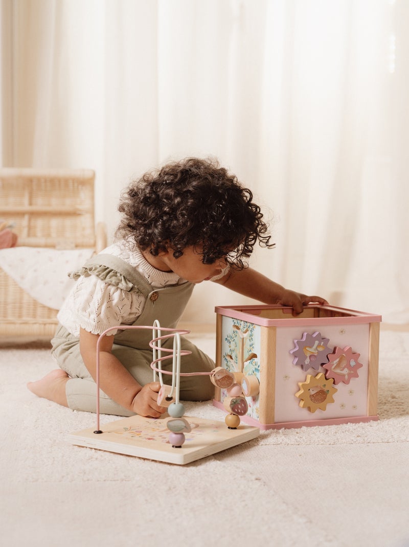 Cube d'activités en bois Fairy Garden Rose - Kiabi