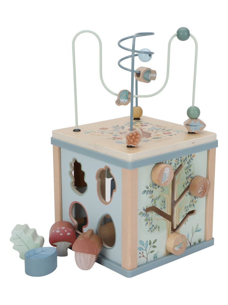 Cube d'activités en bois Forest Friends Bleu - Kiabi