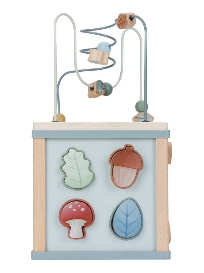 Cube d'activités en bois Forest Friends Bleu - Kiabi