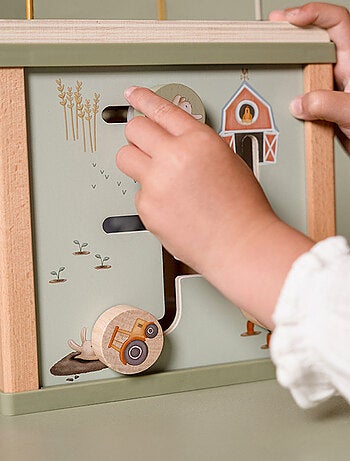 Cube d'activités en bois Little Farm
