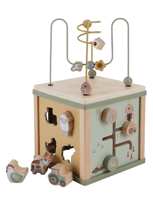 Cube d'activités en bois Little Farm - Kiabi