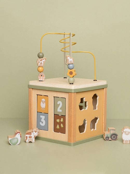 Cube d'activités en bois Little Farm - Kiabi