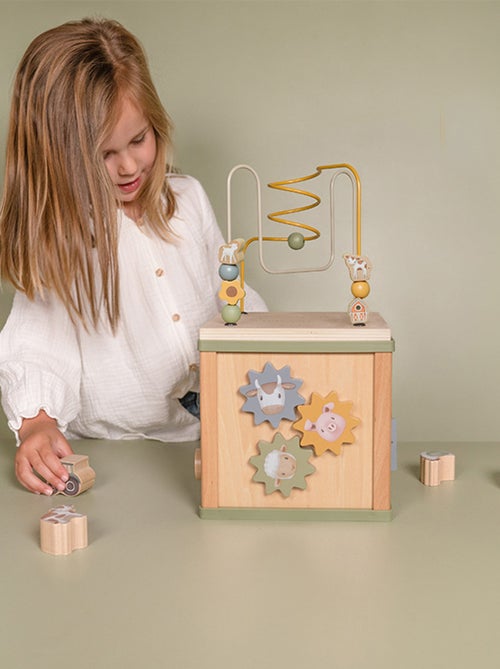 Cube d'activités en bois Little Farm - Kiabi