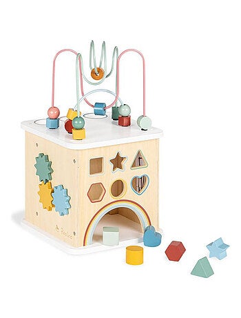 Cube d'activités en bois Sanna