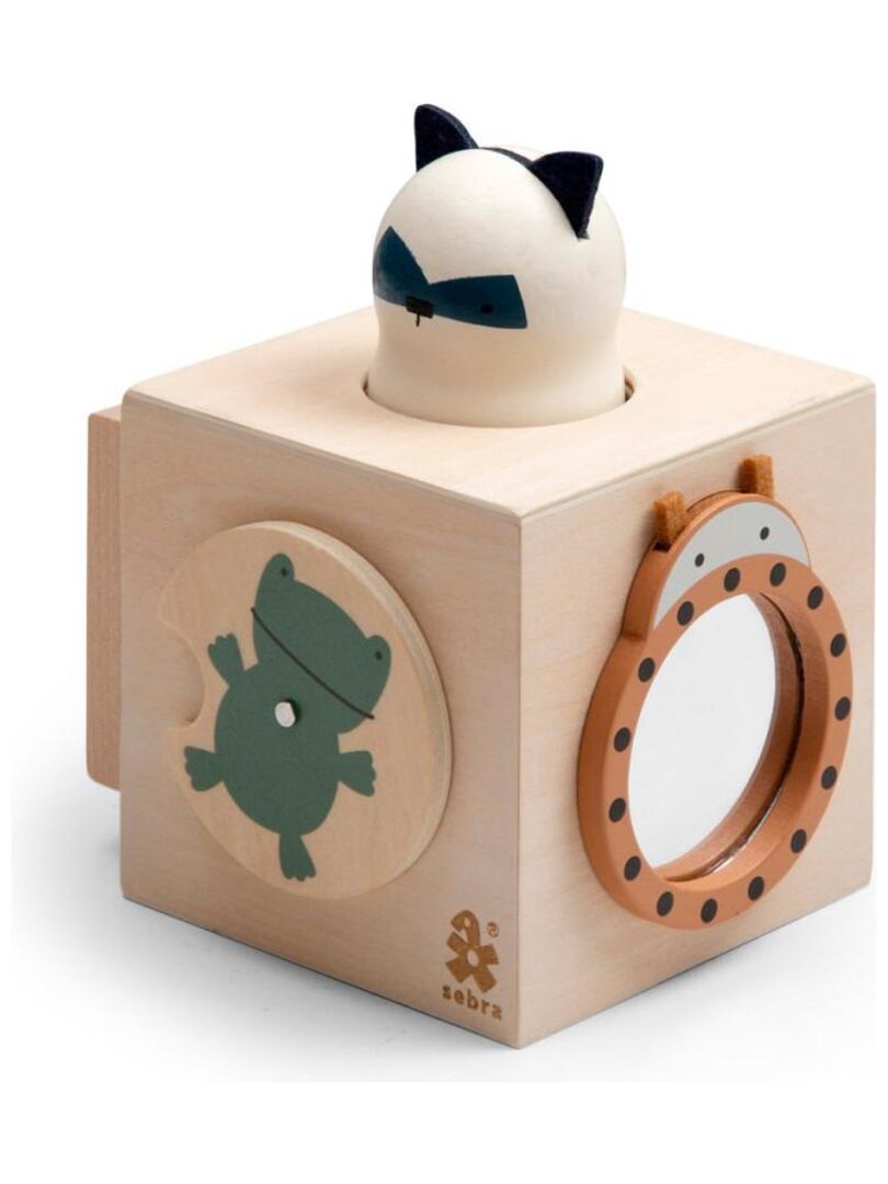 Cube d'activit?�s en bois Woodland - Sebra - Marron - Kiabi - 58.80�?�