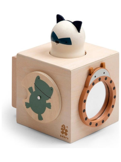 Cube d'activités en bois Woodland en effet bois Plywood Wood - Kiabi