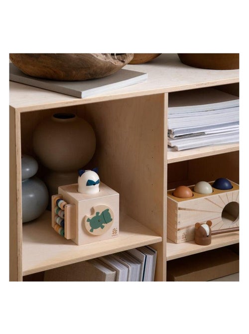 Cube d'activités en bois Woodland en effet bois Plywood Wood - Kiabi