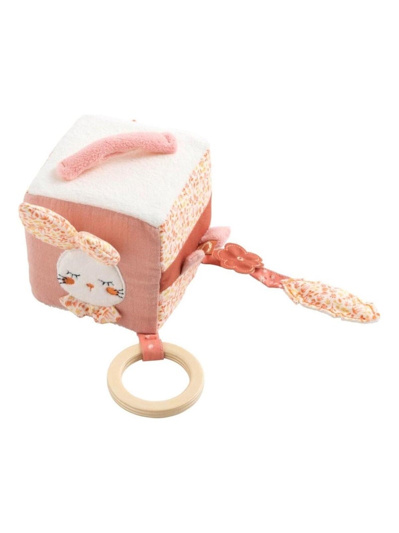 Cube d'activités en coton - Rose - Kiabi