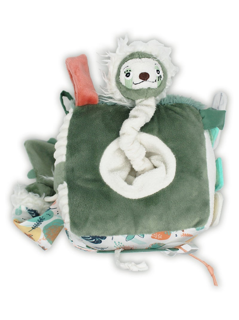 Cube d'activités en tissu Vert - Kiabi