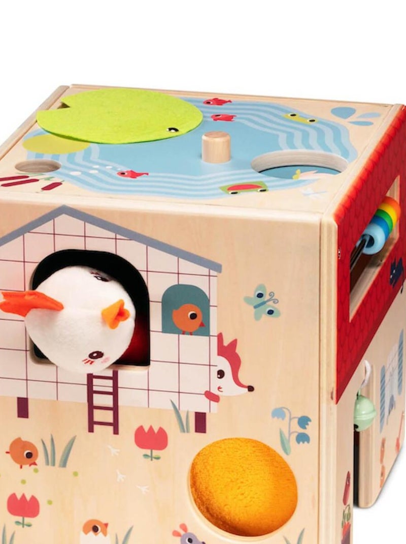 Cube d’activités Ferme Lilliputiens Marron - Kiabi