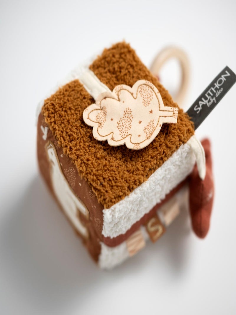 Cube d'activités ours en sherpa - SAUTHON Marron - Kiabi