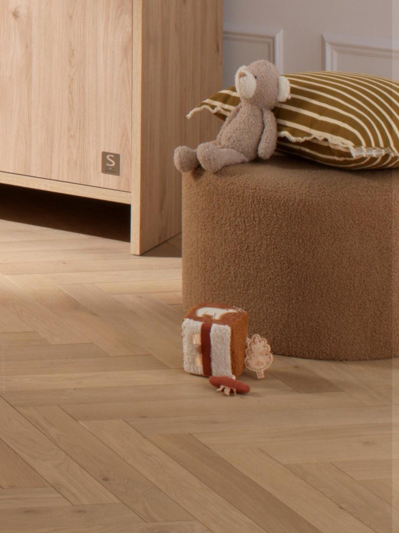 Cube d'activités ours en sherpa - SAUTHON Marron - Kiabi