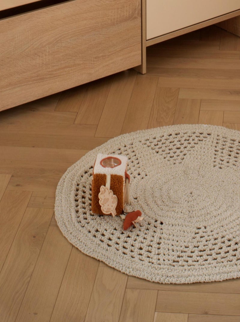 Cube d'activités ours en sherpa - SAUTHON Marron - Kiabi