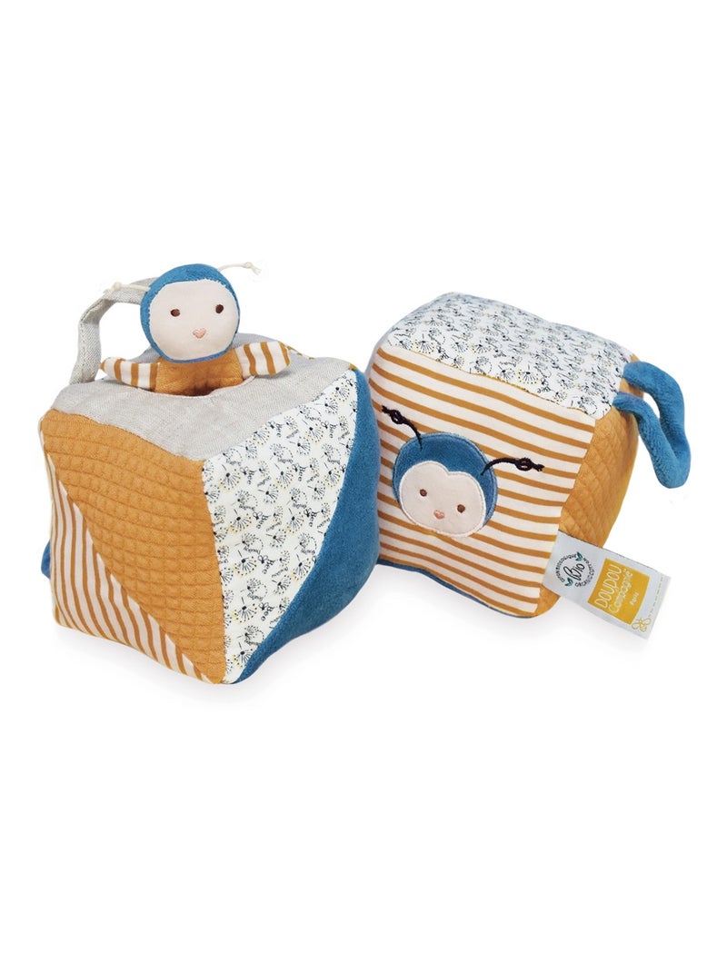 Cube d'activités Pollen l'Abeille Bio Jaune - Kiabi