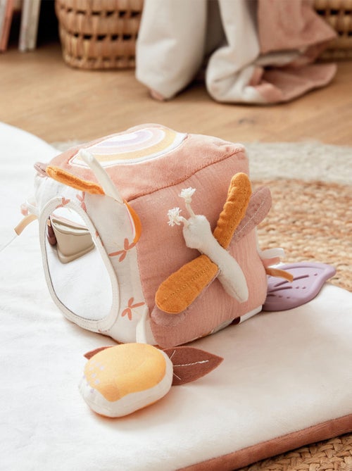 Cube d'activités Popsie, Gigi & Louli en Veloudoux® Noukie's - Kiabi