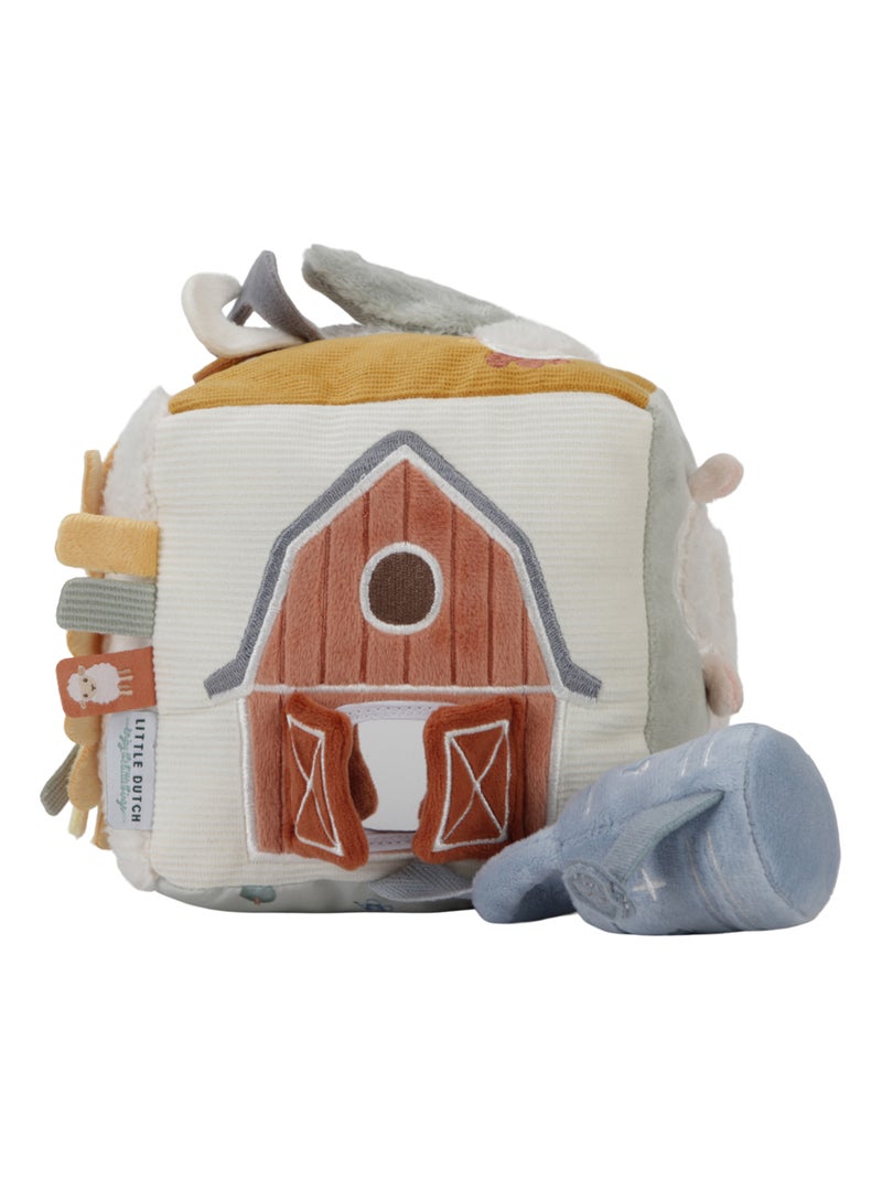 Cube d'activités Soft Little Farm Vert - Kiabi