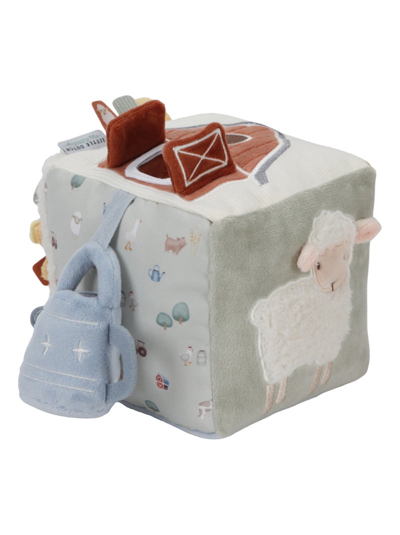 Cube d'activités Soft Little Farm Vert - Kiabi