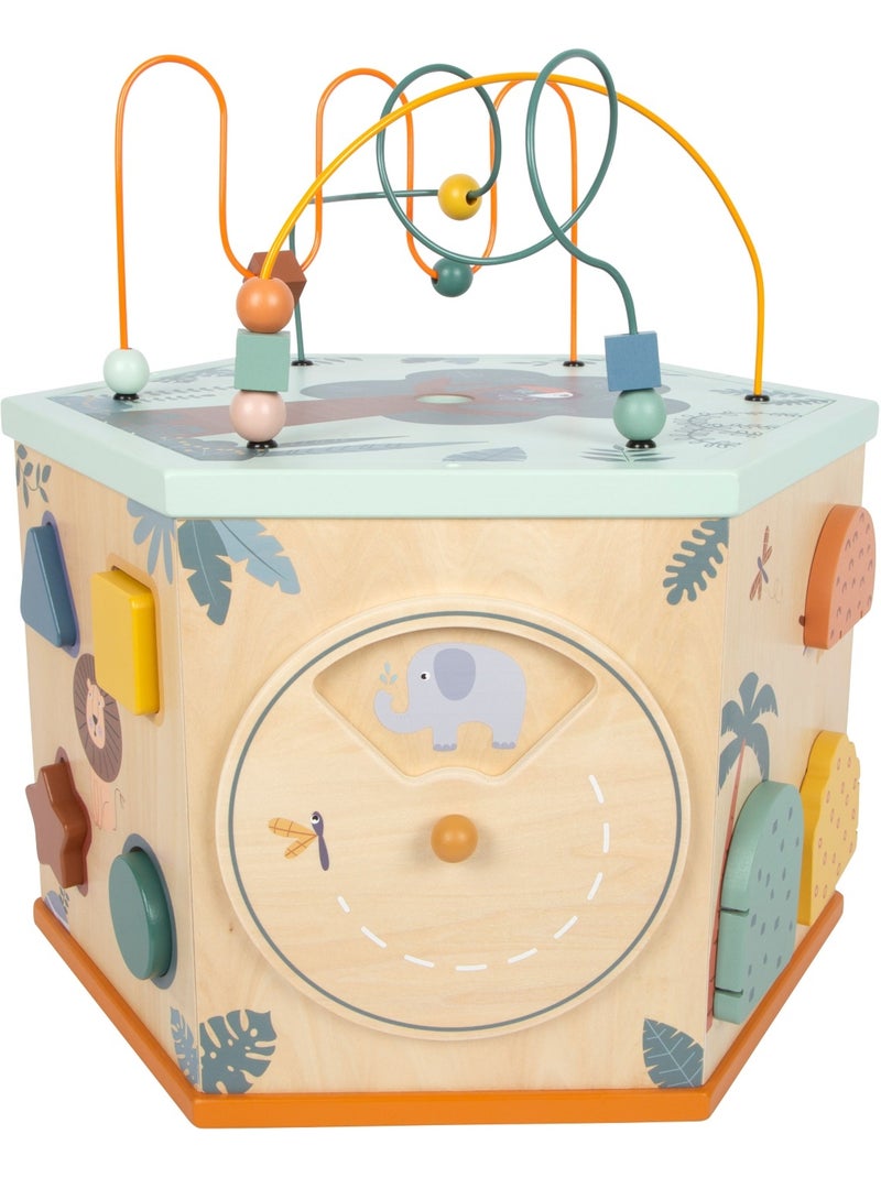 Cube de motricité 7 faces xl safari Beige - Kiabi