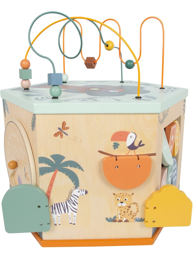 Cube de motricité 7 faces xl safari Beige - Kiabi
