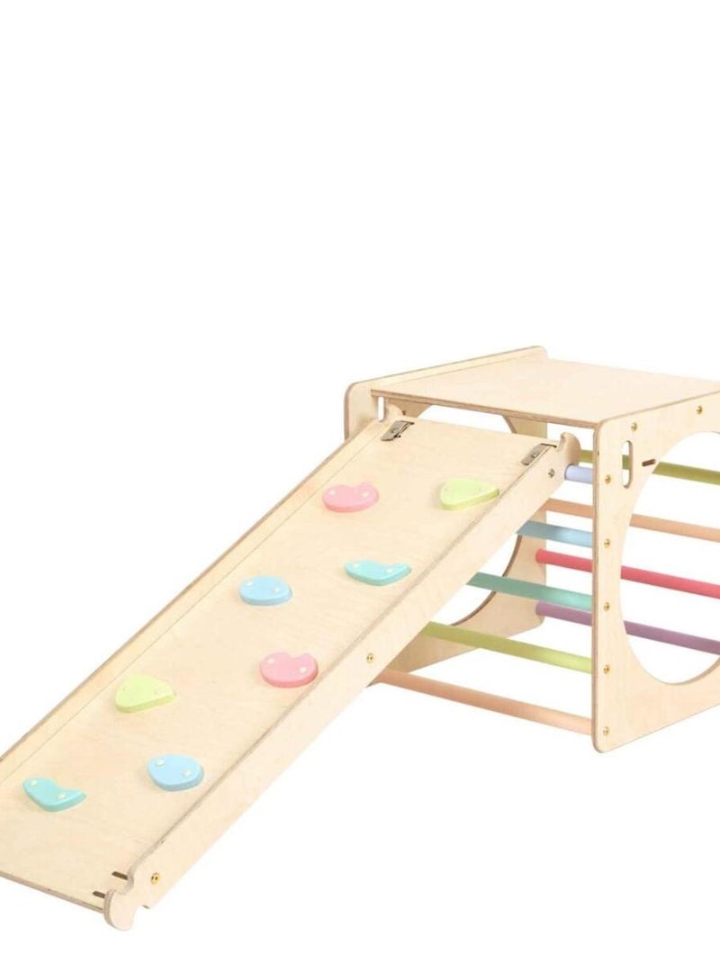 Cube de motricité et mur d'escalade pour bébé - Fabriqué en Europe KateHaa Bleu clair - Kiabi