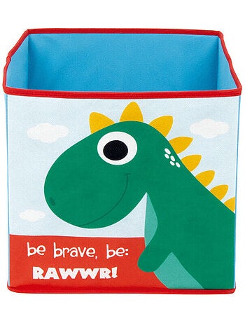 Cube de rangement - Dinosaures - 31x31x31 cm
