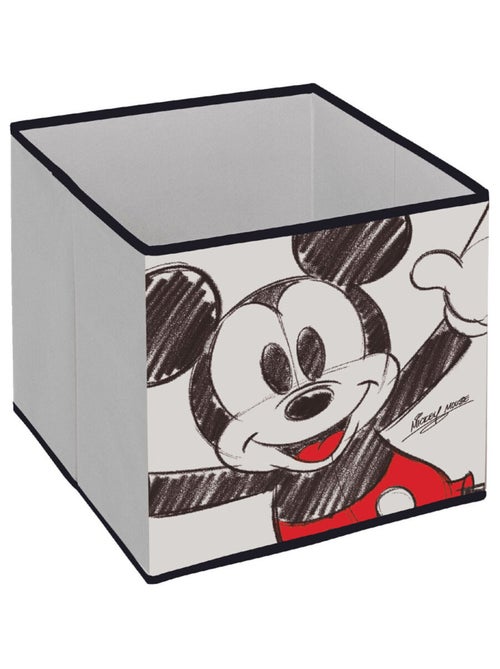 Cube de rangement - Disney Mickey Les Mains En L'air - 31x31x31 cm - Kiabi