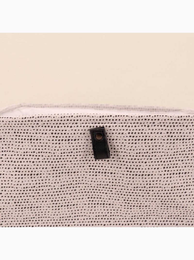 Cube de rangement à pois 31x31x31cm Blanc - Kiabi