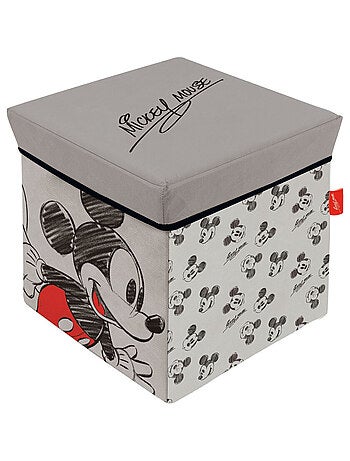 Cube de rangement avec Couvercle - Disney Mickey Mains Sur Ses Hanches - 30x30x30 cm