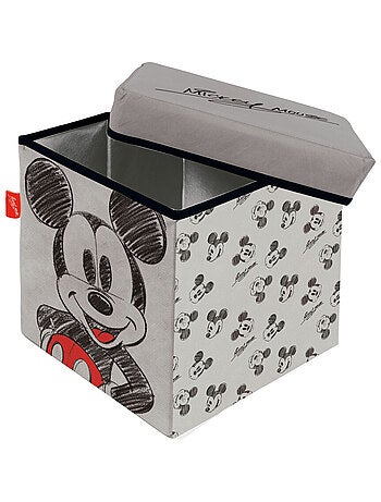 Cube de rangement avec Couvercle - Disney Mickey Mains Sur Ses Hanches - 30x30x30 cm
