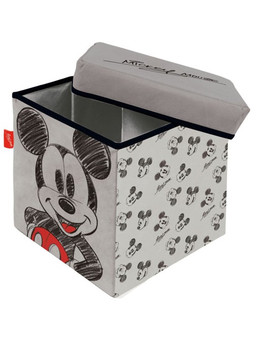 Cube de rangement avec Couvercle - Disney Mickey Mains Sur Ses Hanches - 30x30x30 cm - Kiabi