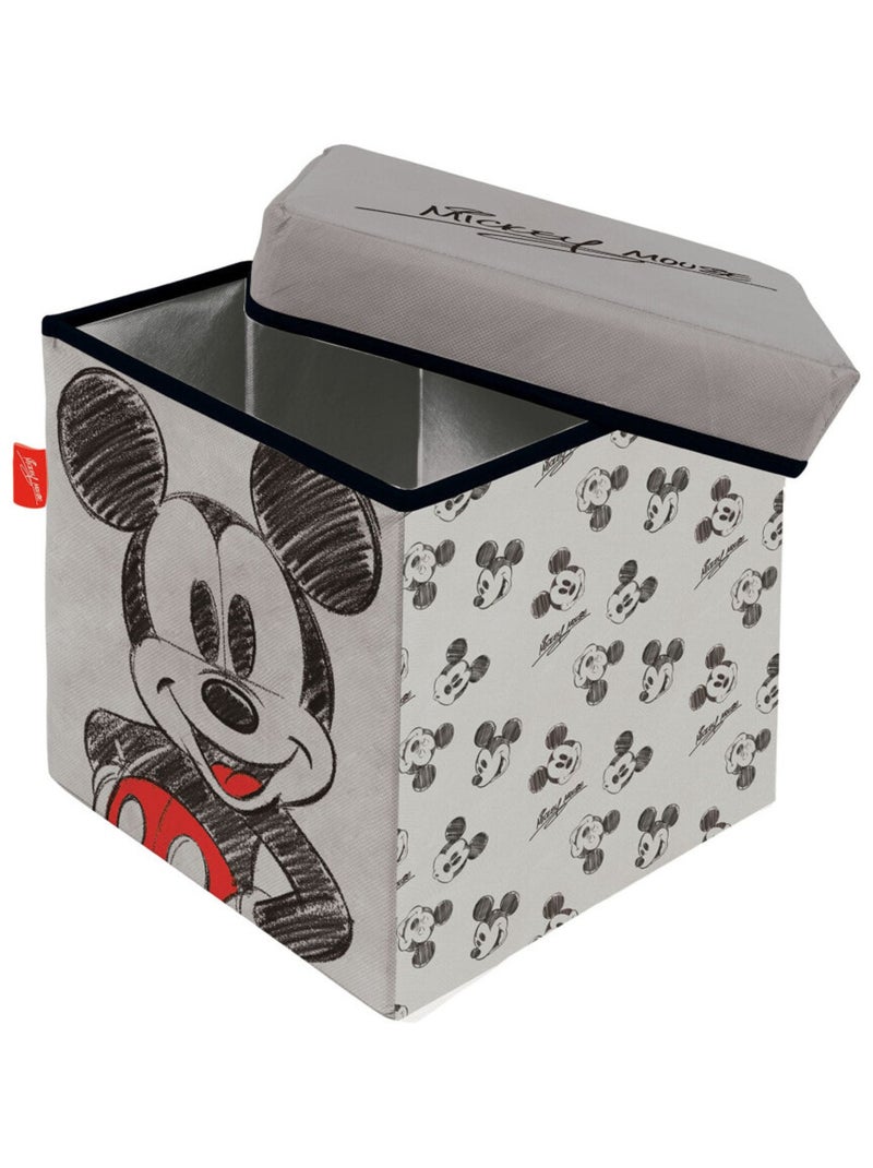 Cube de rangement avec Couvercle - Disney Mickey Mains Sur Ses Hanches - 30x30x30 cm Multicolore - Kiabi