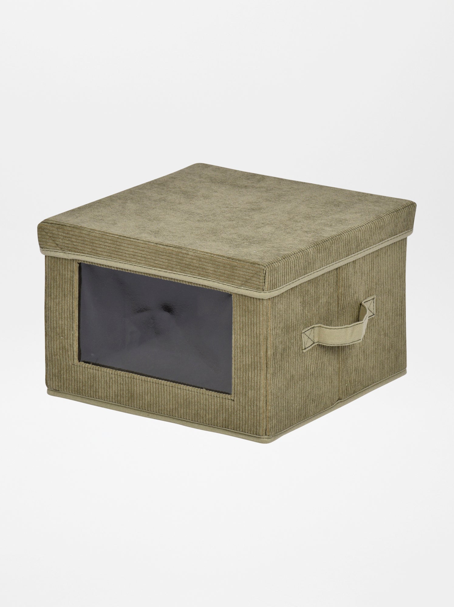 Cube De Rangement Carré Vakkie 34,5 Cm - Multifonction, Empilable, Couleur Noyer Foncé | Rangement Salon, Bureau, Chambre - 8