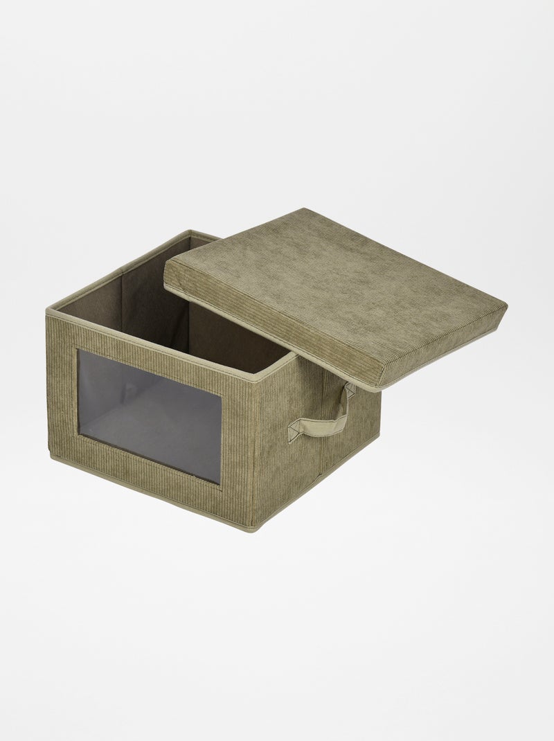 Cube de rangement avec fenêtre Kaki - Kiabi