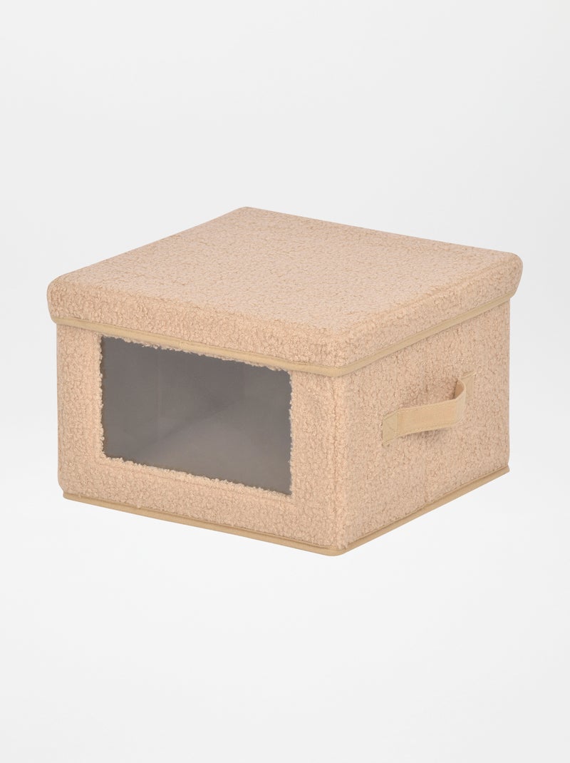 Cube de rangement avec fenêtre Rose - Kiabi