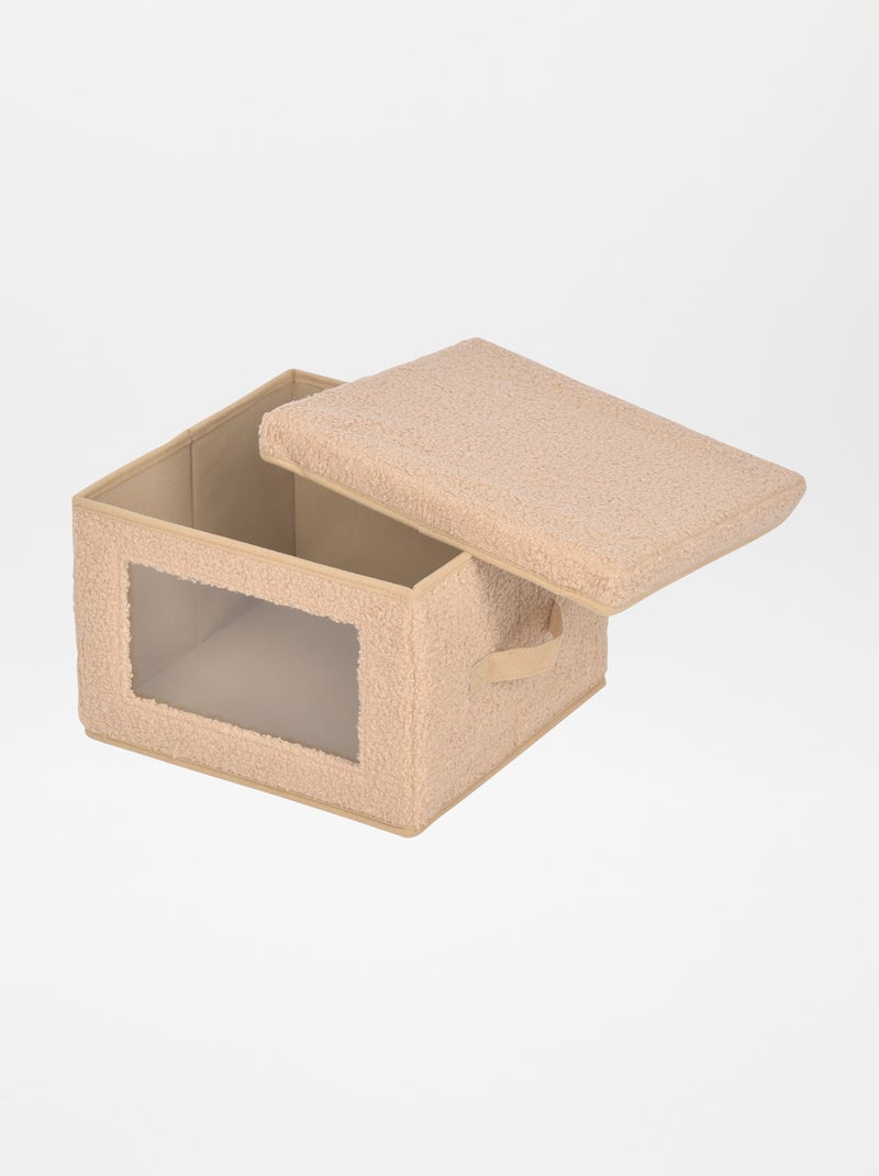 Cube de rangement avec fenêtre Rose - Kiabi