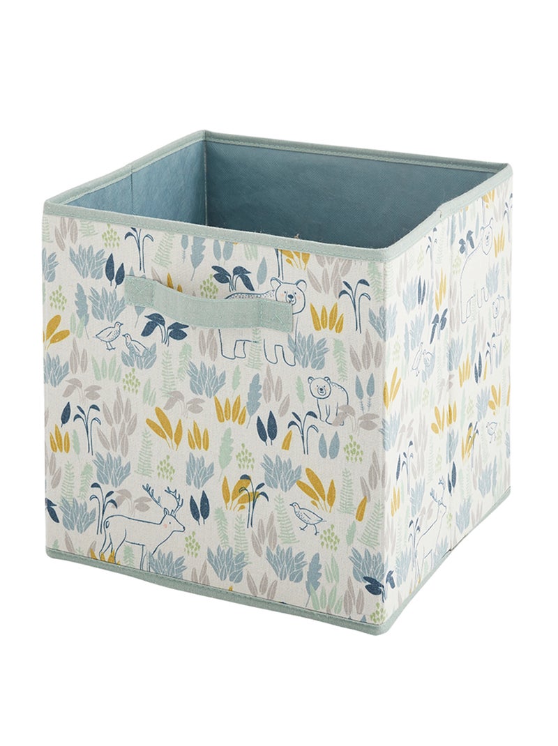 Cube de rangement blanc/bleu - Kiabi