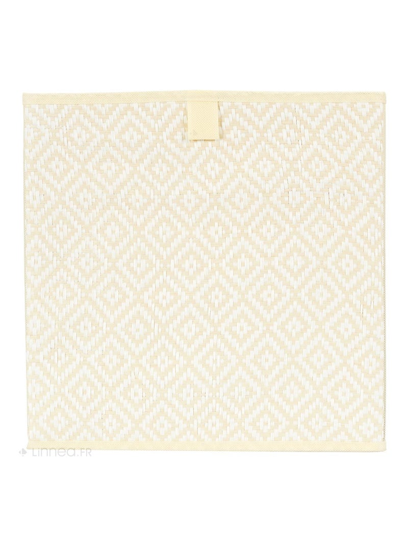 Cube de rangement BRAID Blanc - Kiabi