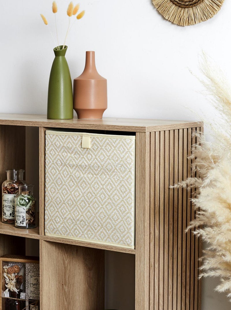 Cube de rangement BRAID Blanc - Kiabi