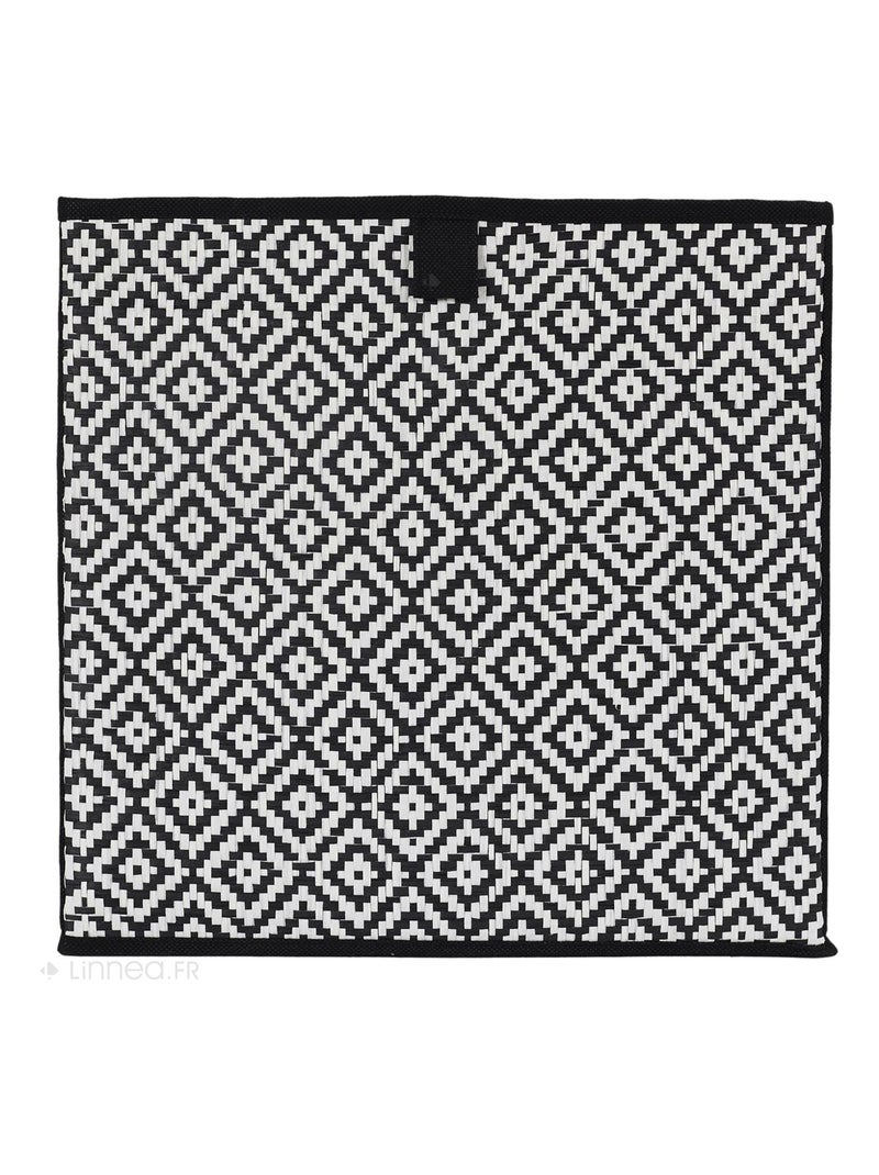 Cube de rangement BRAID Noir Noir - Kiabi
