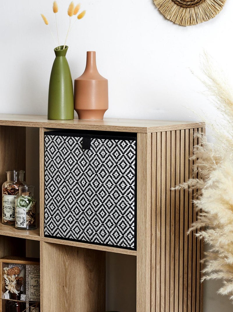 Cube de rangement BRAID Noir Noir - Kiabi