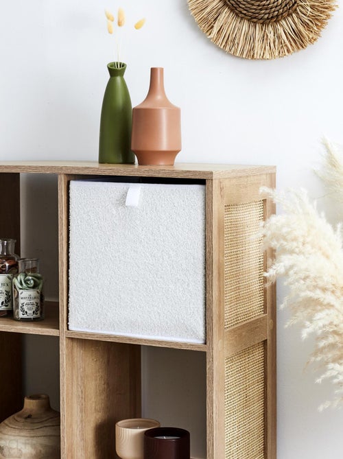 Cube de rangement cartonnée WHITE - Kiabi