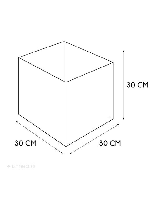 Cube de rangement cartonnée WHITE - Kiabi