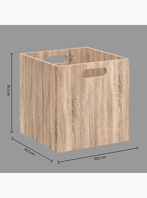 Cube de rangement effet bois MIX'N MODUL - Kiabi
