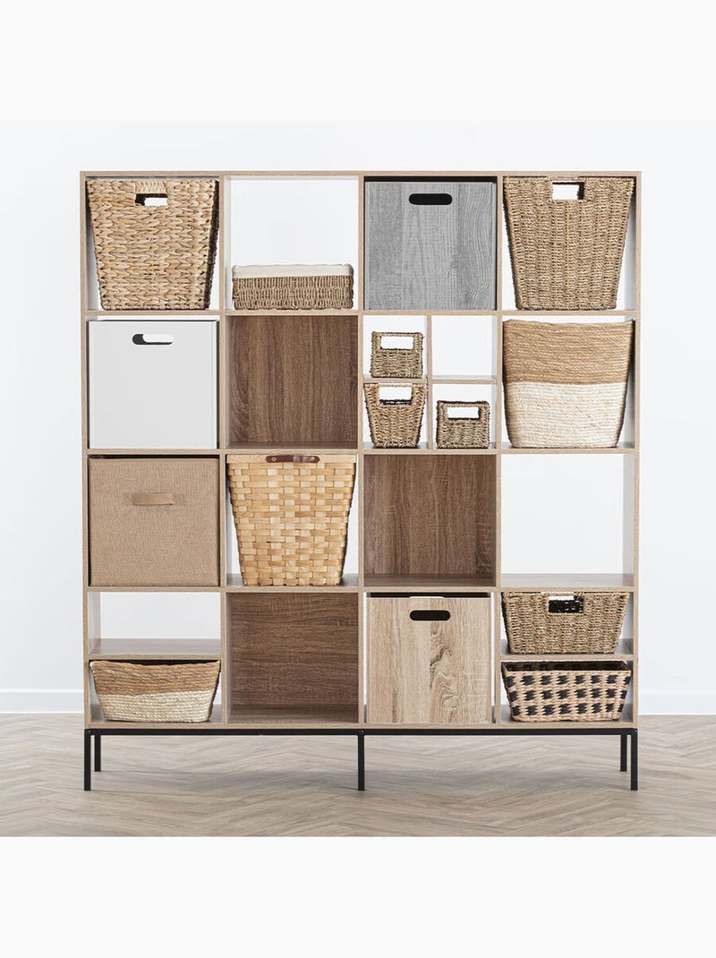 Cube de rangement effet bois MIX'N MODUL Gris - Kiabi
