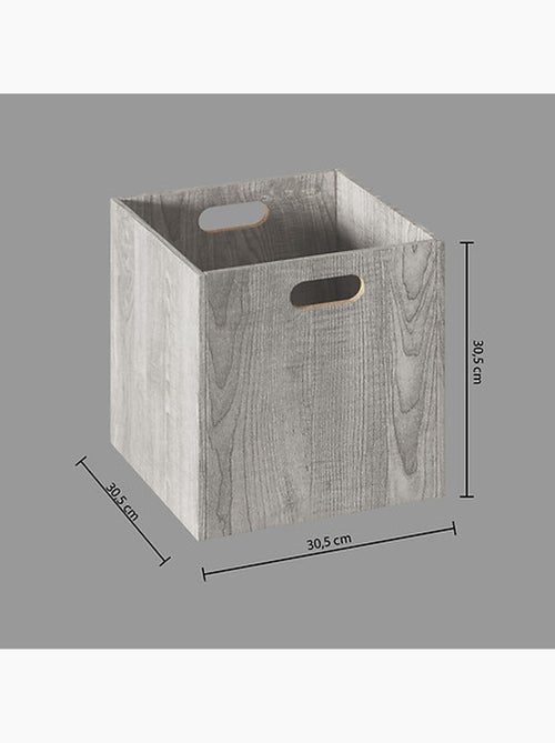 Cube de rangement effet bois MIX'N MODUL - Kiabi Cube de rangement effet bois MIX'N MODUL - Kiabi